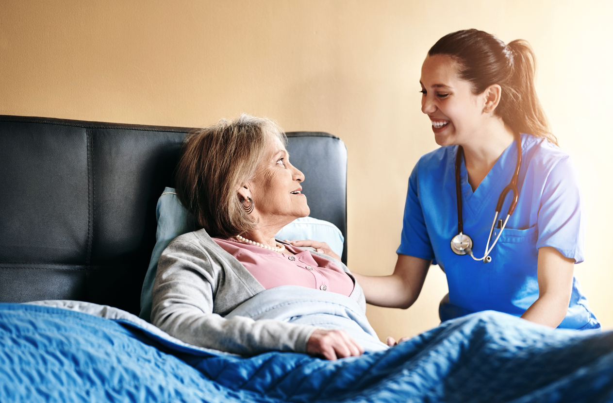 Caregiver providing respite care
